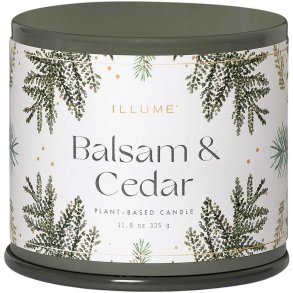 ILLUME x Bloomingville Duftkerzen 9,7/H8,5 cm, Balsam & Cedar