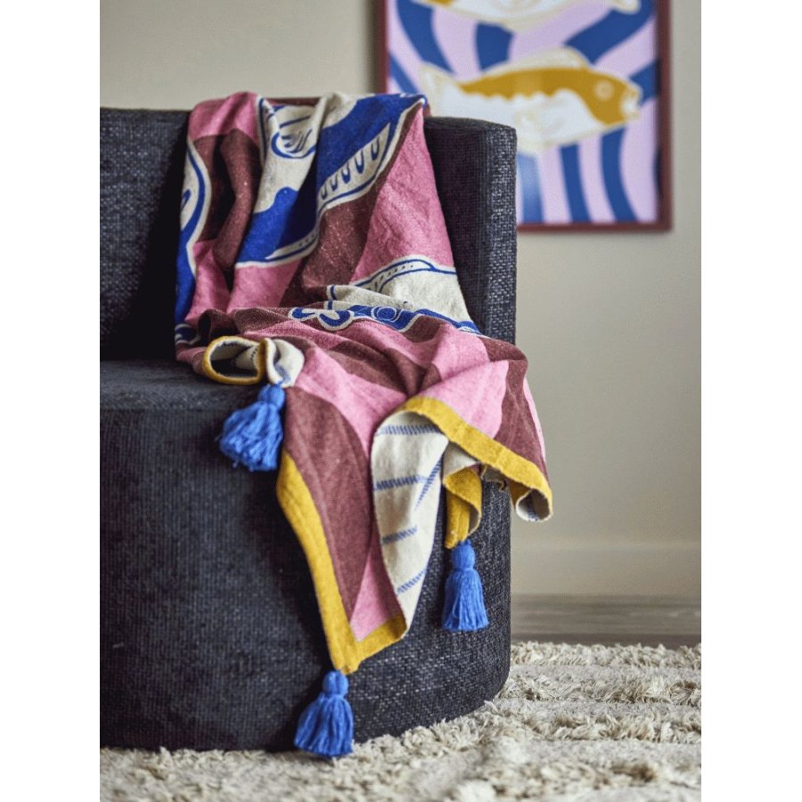 Bloomingville Remy Plaid 130x150 cm, Multi