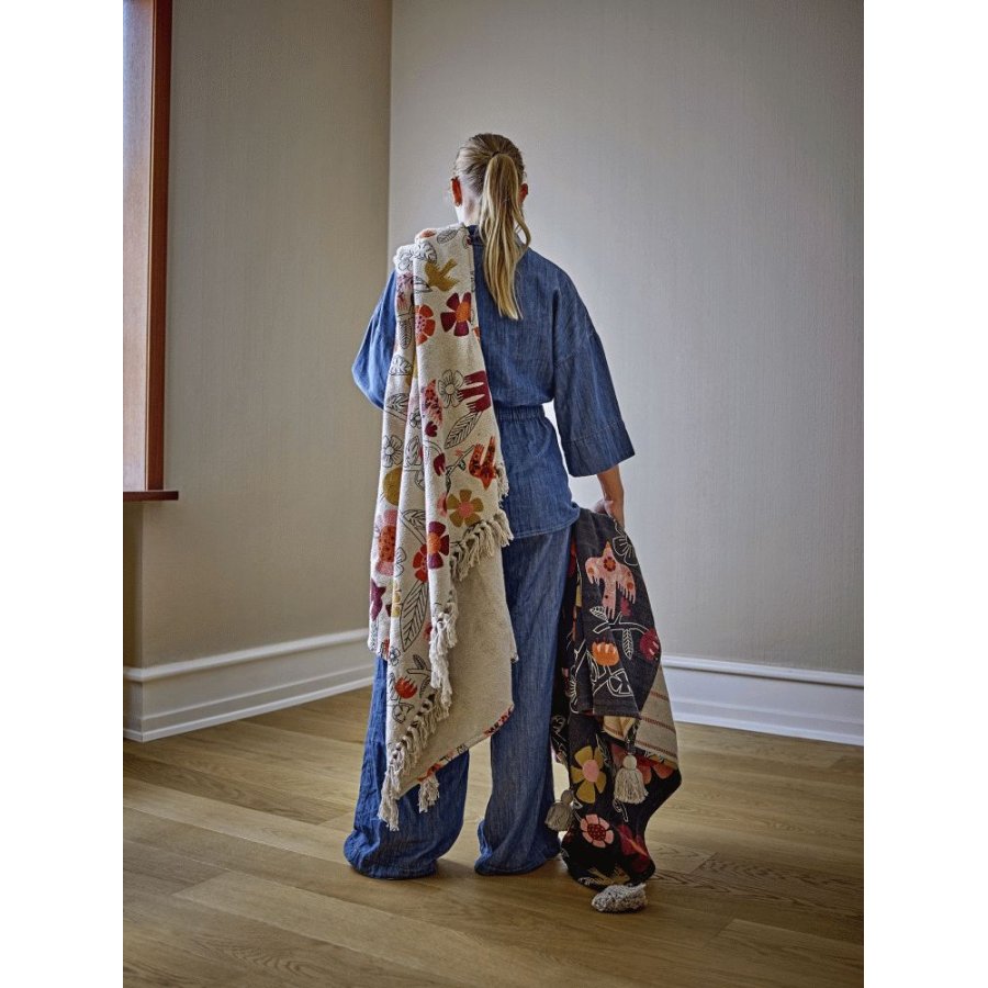 Bloomingville Vivielle Plaid 130x160 cm, Multi