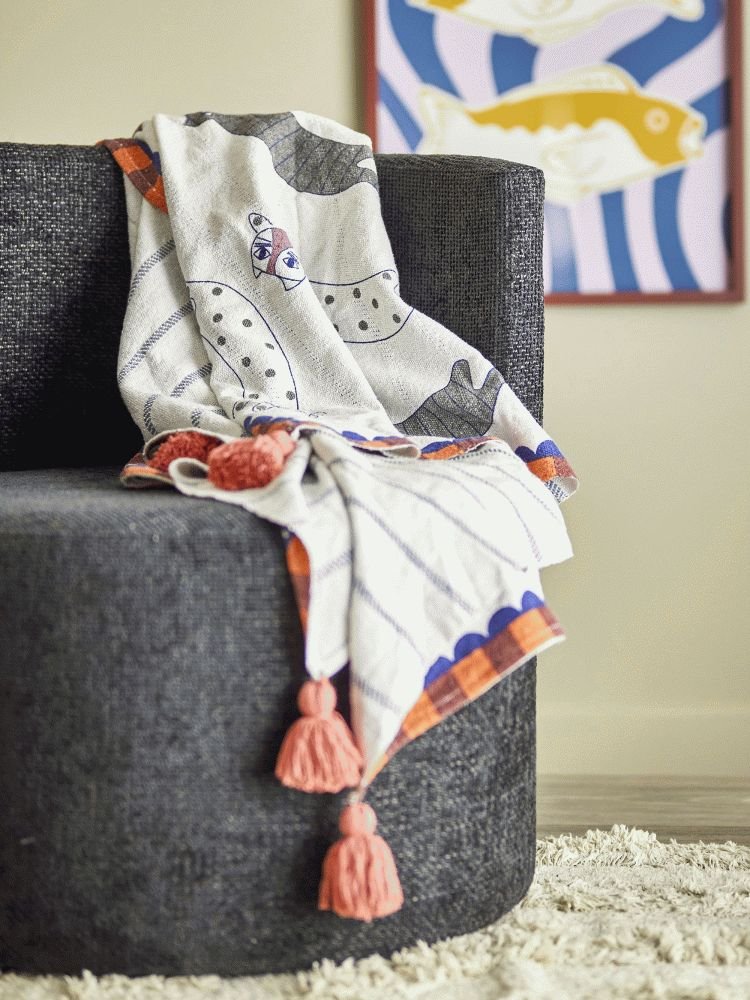 Bloomingville Missy Plaid 130x155 cm, Multi