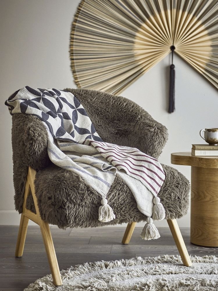 Bloomingville Forma Plaid 130x155 cm, Natur