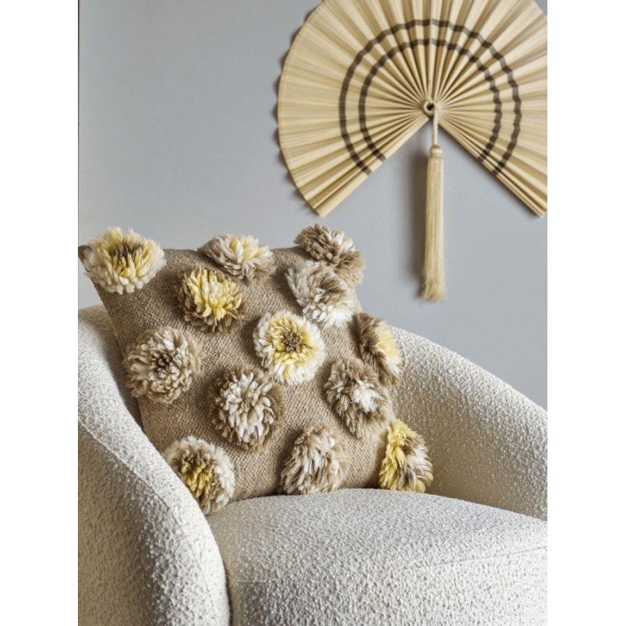 Bloomingville Somma Pude 50x50 cm, Gul