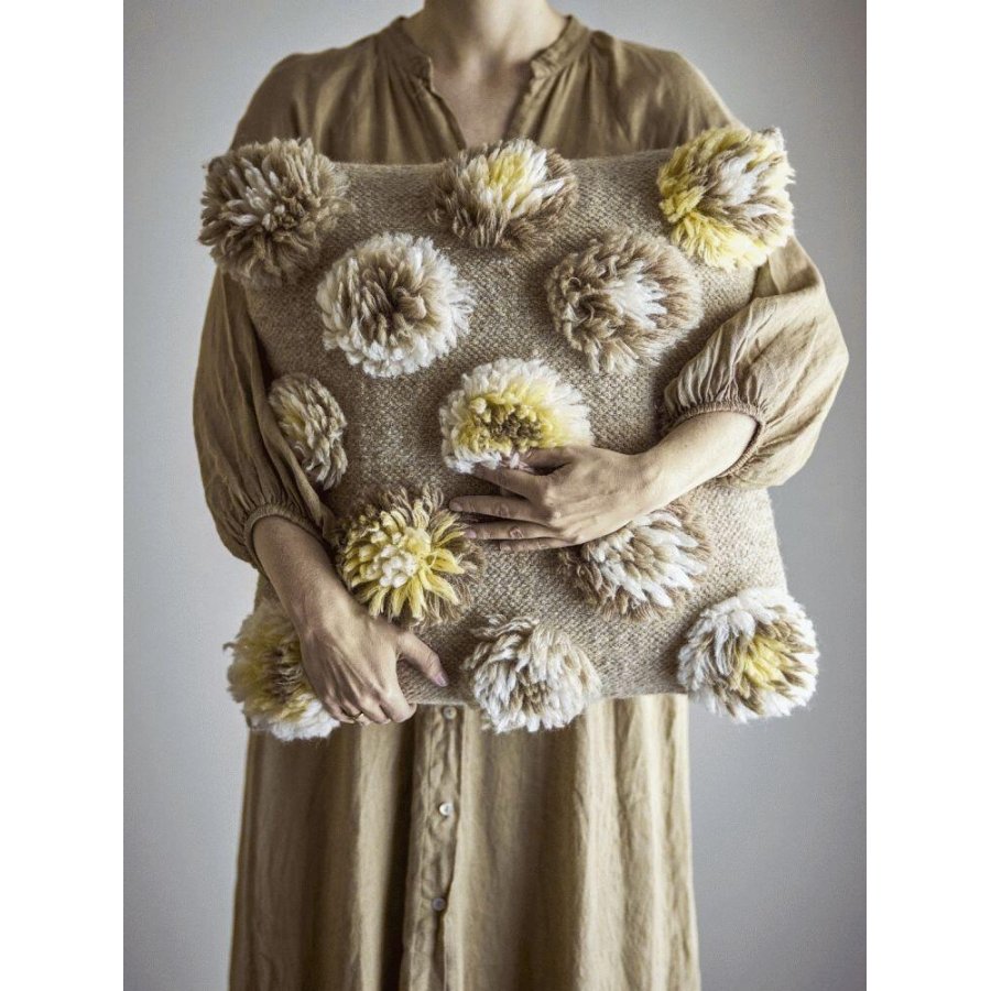 Bloomingville Somma Pude 50x50 cm, Gul