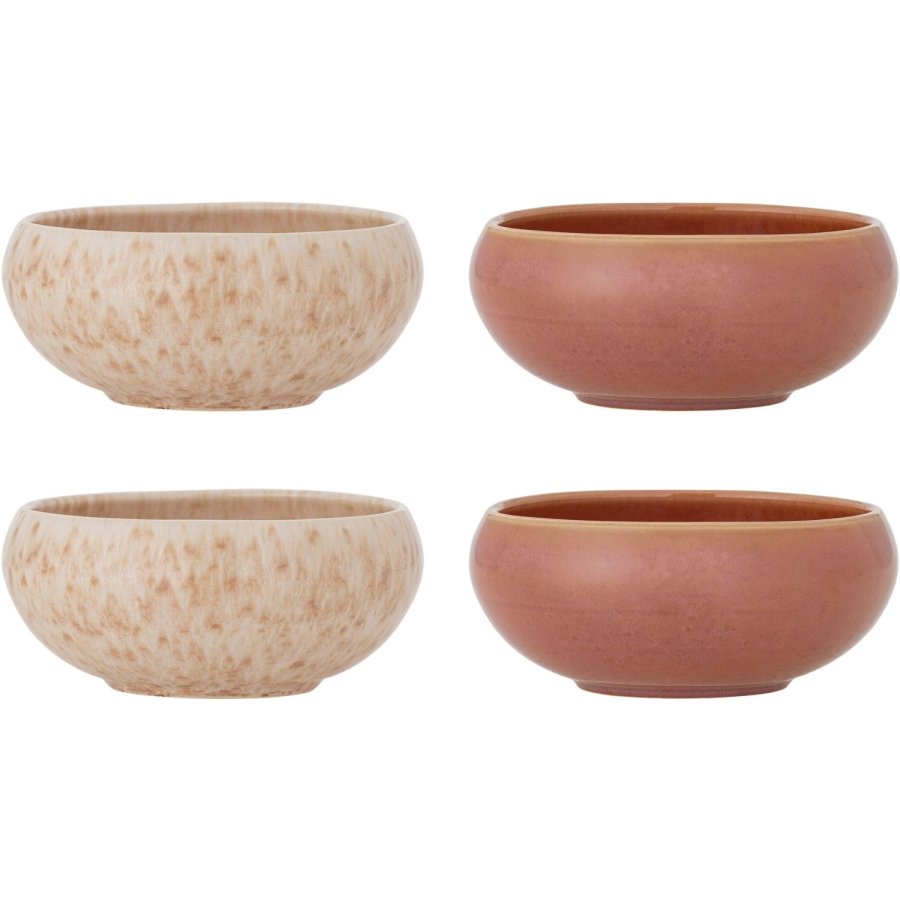 Bloomingville Roselyn Sk�l 4 stk. �14 cm, Rosa