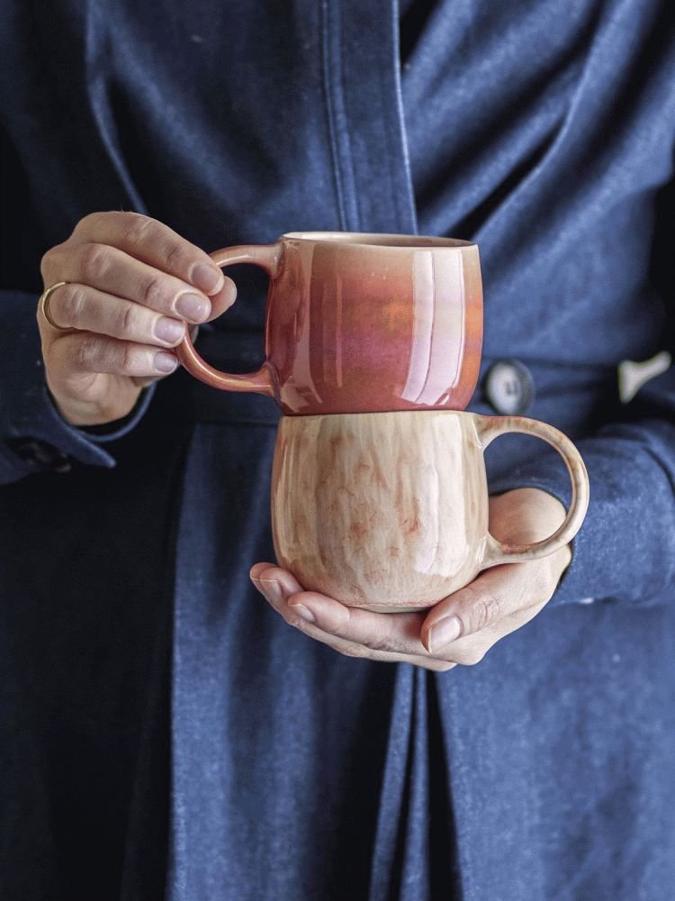 Bloomingville Roselyn Kop 4 stk. 28 cl, Rosa