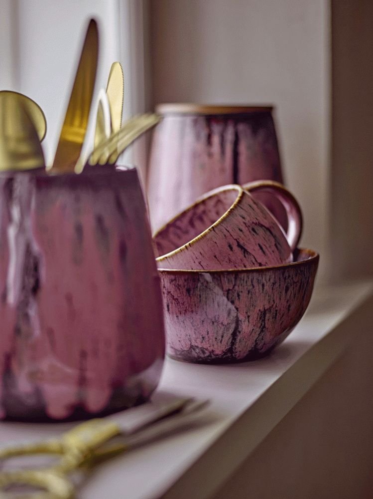 Creative Collection Rayen Krukke m. L�g H14,5 cm, Rosa