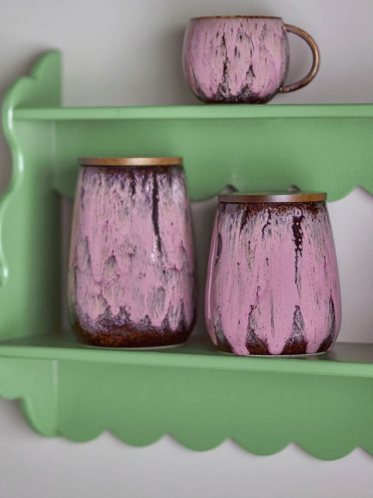 Creative Collection Rayen Krukke m. L�g H14,5 cm, Rosa