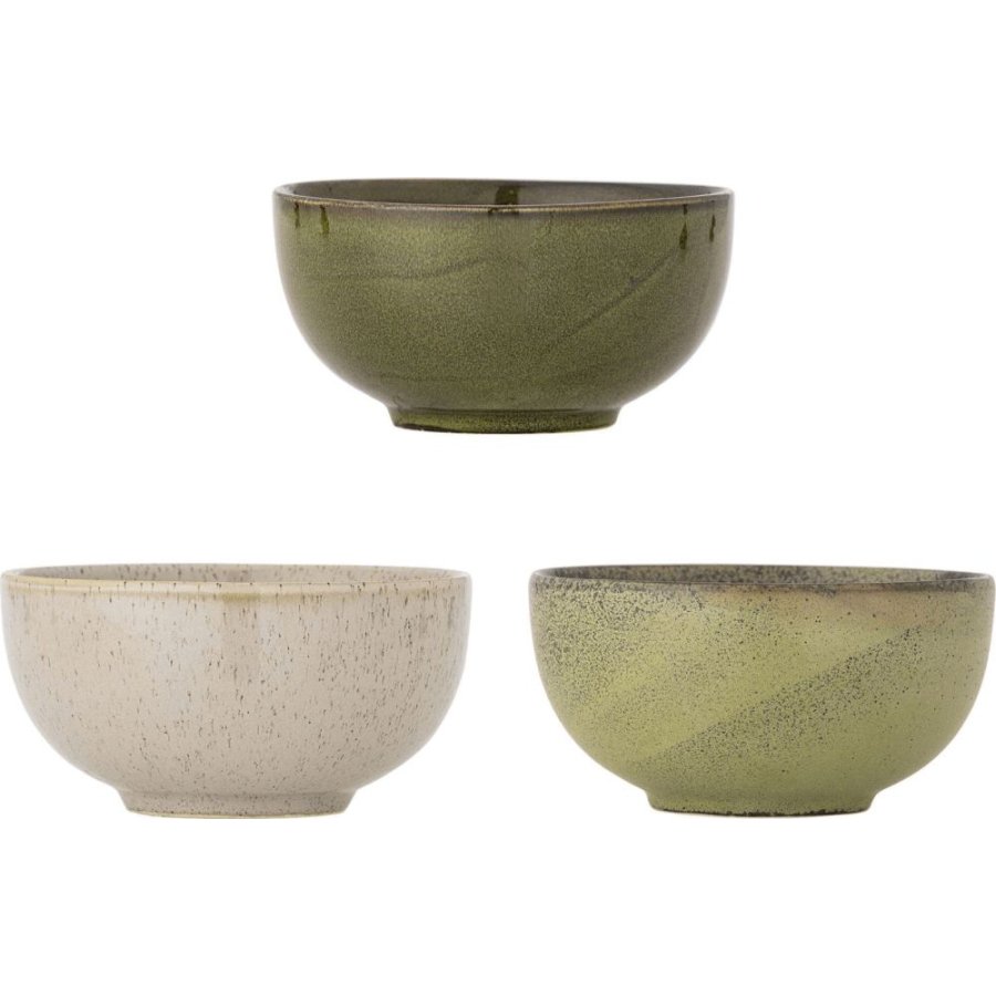 Bloomingville Addison Sk�l 3 stk. �16 cm, Gr�n