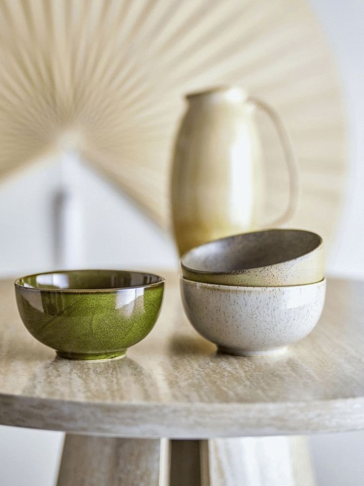 Bloomingville Addison Sk�l 3 stk. �16 cm, Gr�n