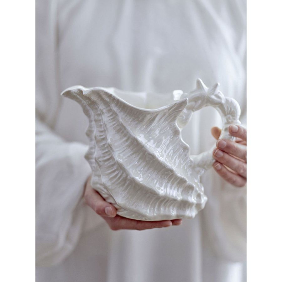 Bloomingville Shellie Kanne 100 cl, Wei&szlig;