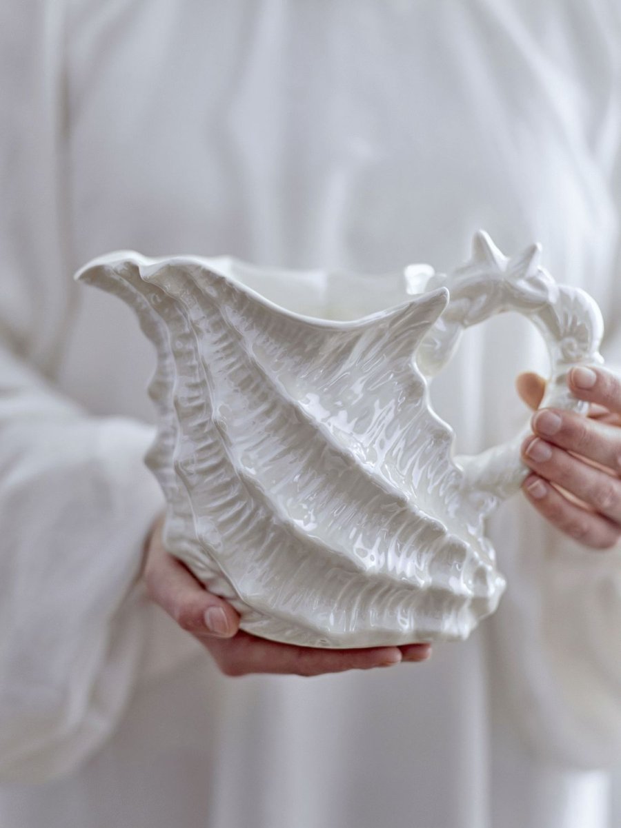 Bloomingville Shellie Kanne 100 cl, Wei&szlig;