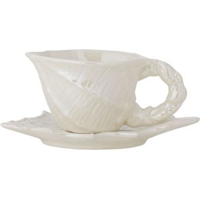 Bloomingville Shellie Kop m. Underkop 15 cl, Hvid