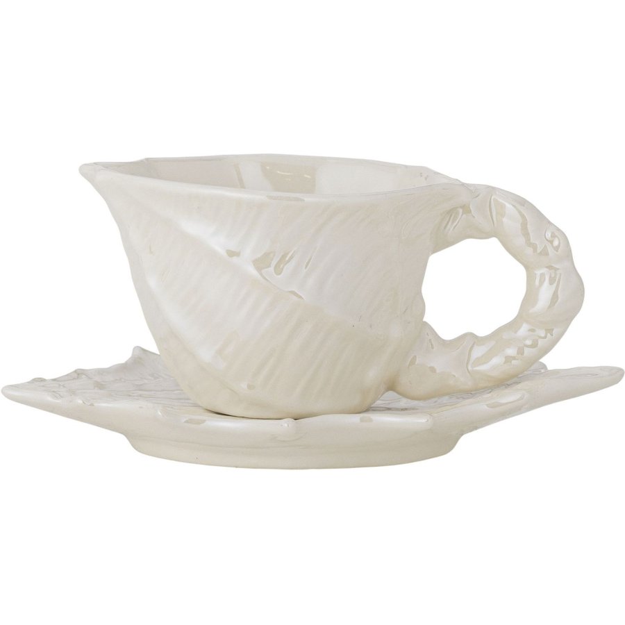 Bloomingville Shellie Kop m. Underkop 15 cl, Hvid