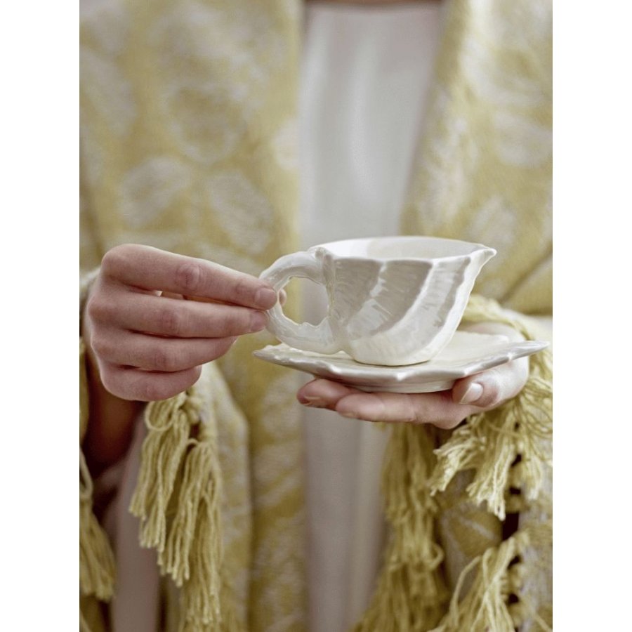 Bloomingville Shellie Kop m. Underkop 15 cl, Hvid