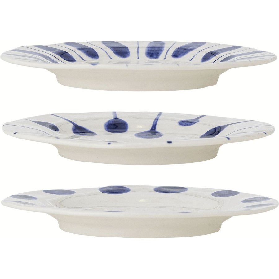 Creative Collection Linora Tallerken 3 stk. 22 cm, Bl�