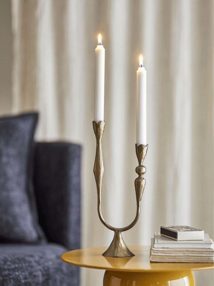 Bloomingville Vesc Lysestage H30,5 cm, Messing