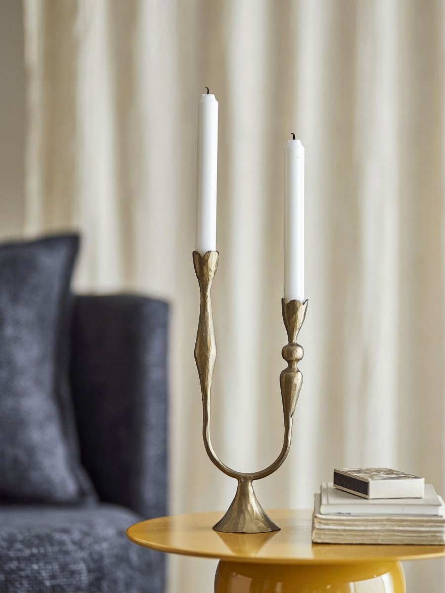 Bloomingville Vesc Lysestage H30,5 cm, Messing