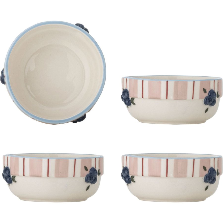 Bloomingville Carry Sk�l 4 stk. �13,5 cm, Rosa