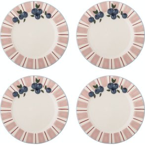 Bloomingville Carry Teller 4er Set 20,5 cm, Rosa