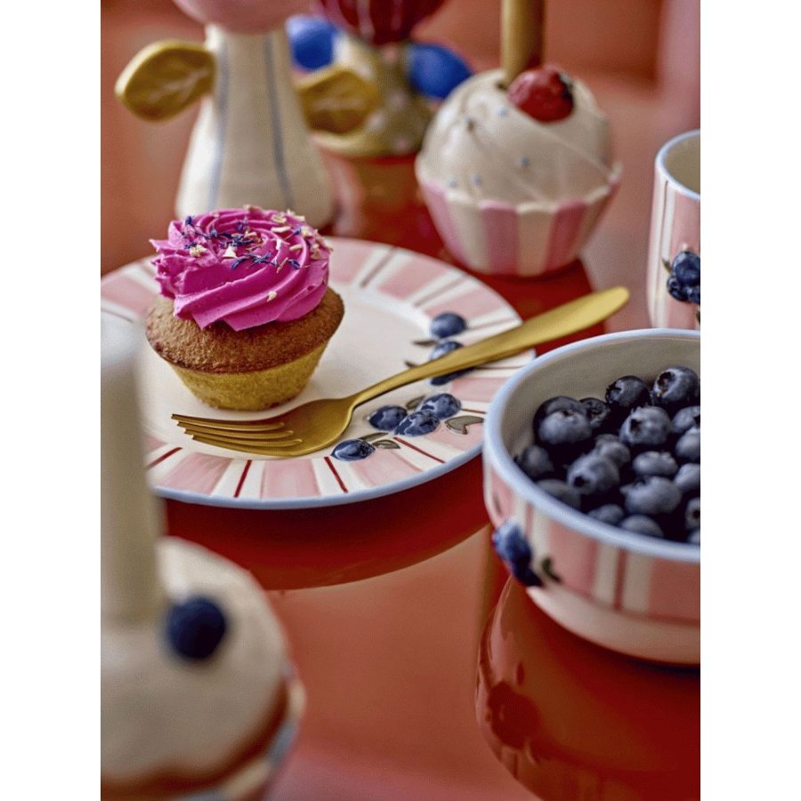 Bloomingville Carry Teller 4er Set 20,5 cm, Rosa