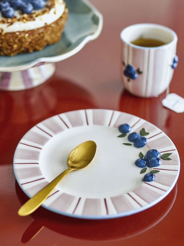 Bloomingville Carry Teller 4er Set 20,5 cm, Rosa