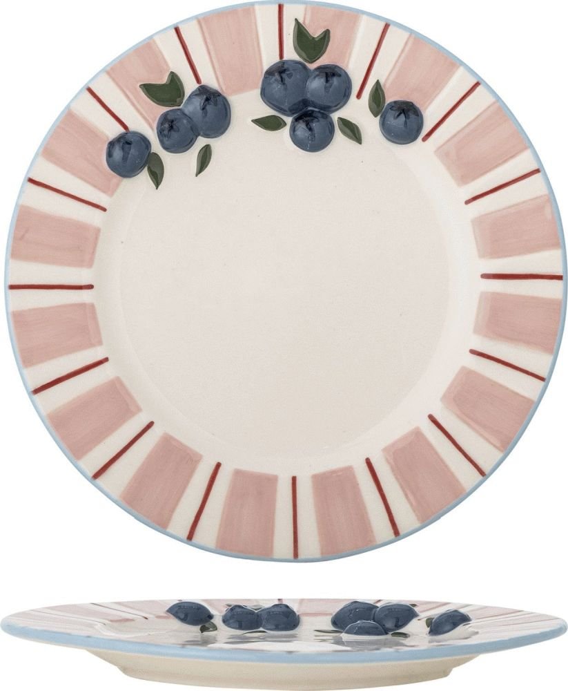 Bloomingville Carry Teller 4er Set 20,5 cm, Rosa