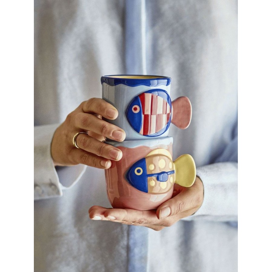 Bloomingville Willy Kop 2 stk. 20 cl, Multi