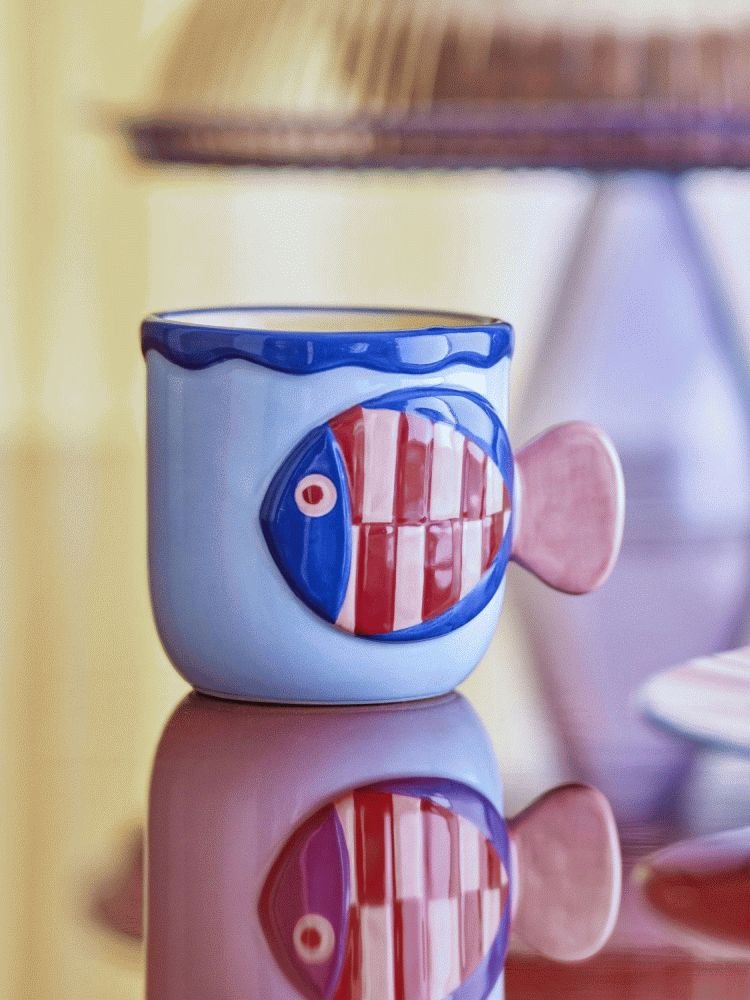 Bloomingville Willy Kop 2 stk. 20 cl, Multi