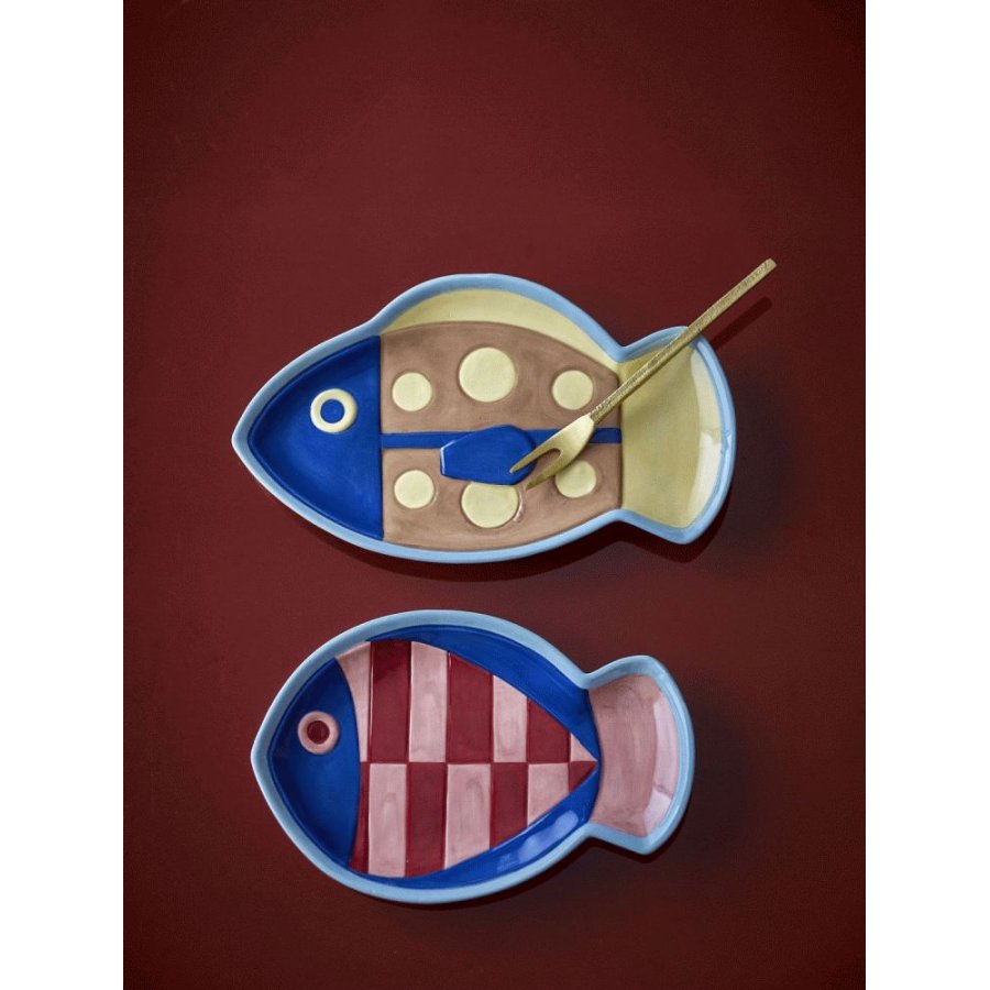 Bloomingville Willy Teller 2er Set 14x23 cm, Multi