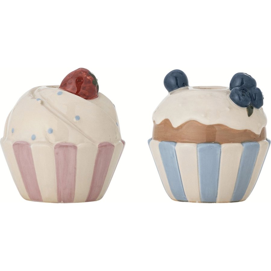 Bloomingville Chip Lysestage 2 stk. H9,5 cm, Multi