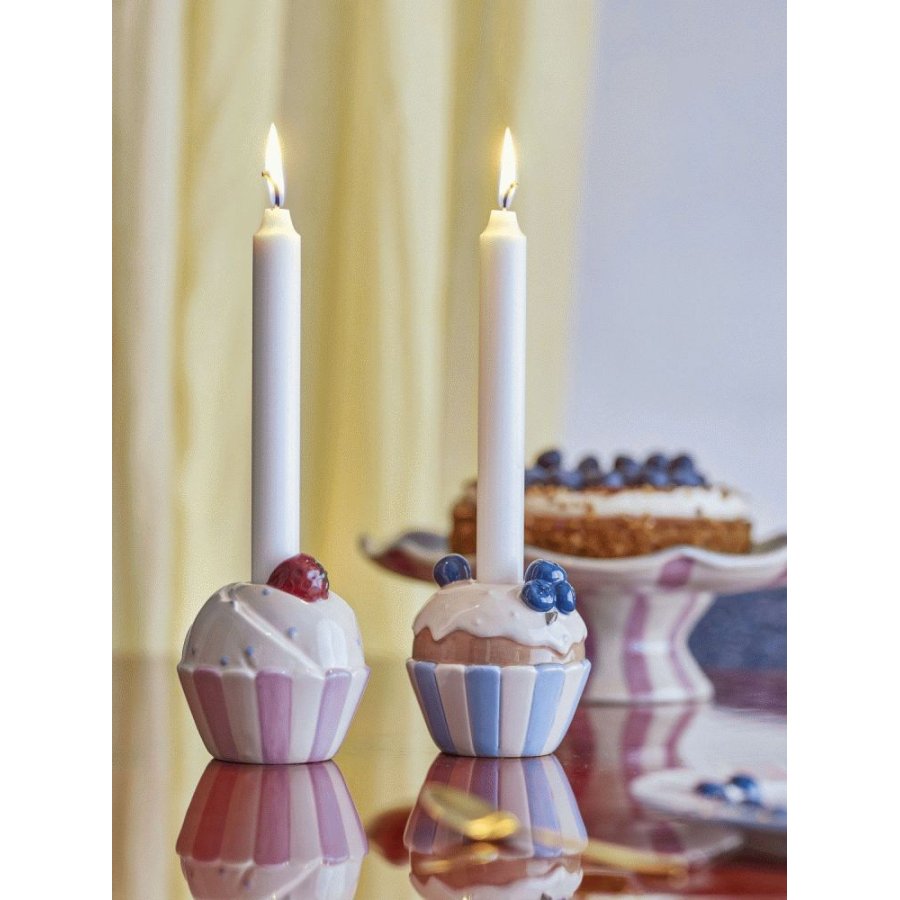 Bloomingville Chip Lysestage 2 stk. H9,5 cm, Multi