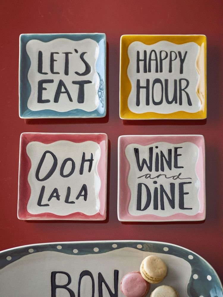 Bloomingville Soline Teller 4er Set 13 cm, Multi