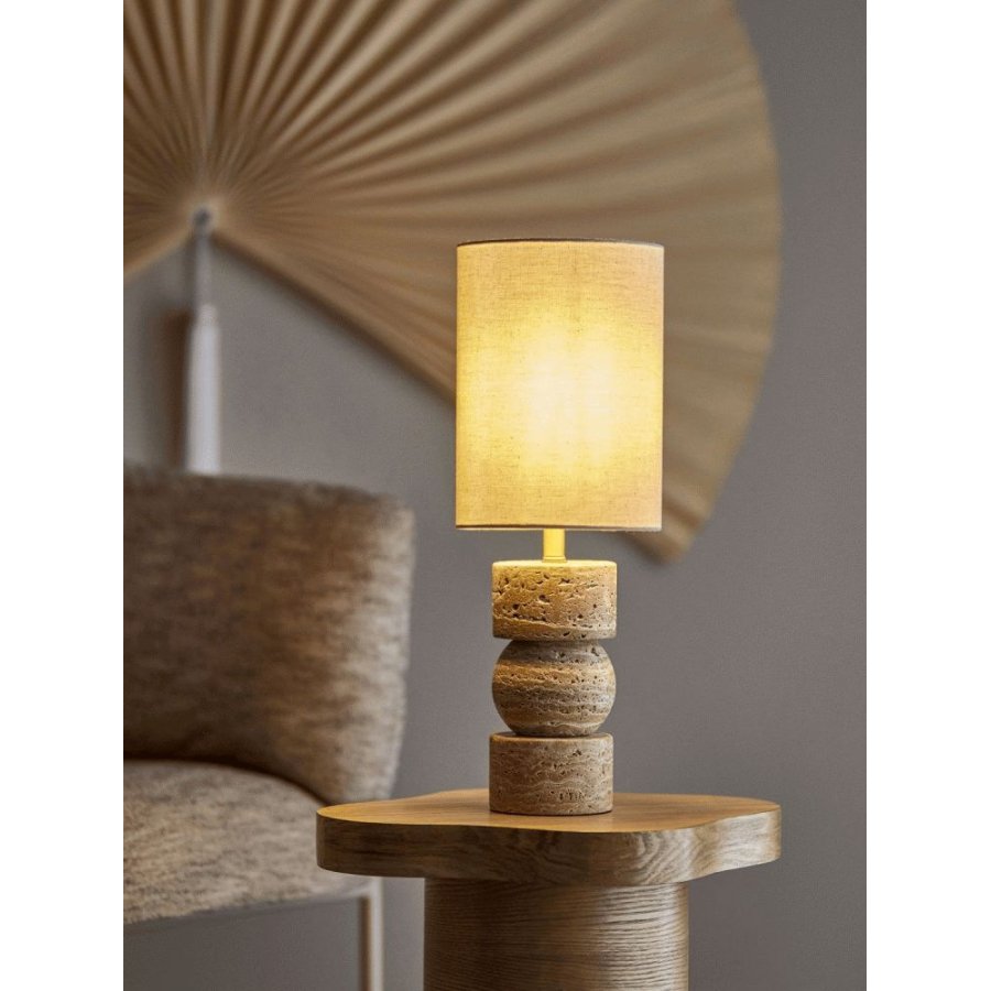 Bloomingville Marci Tischleuchte H53 cm, Travertin