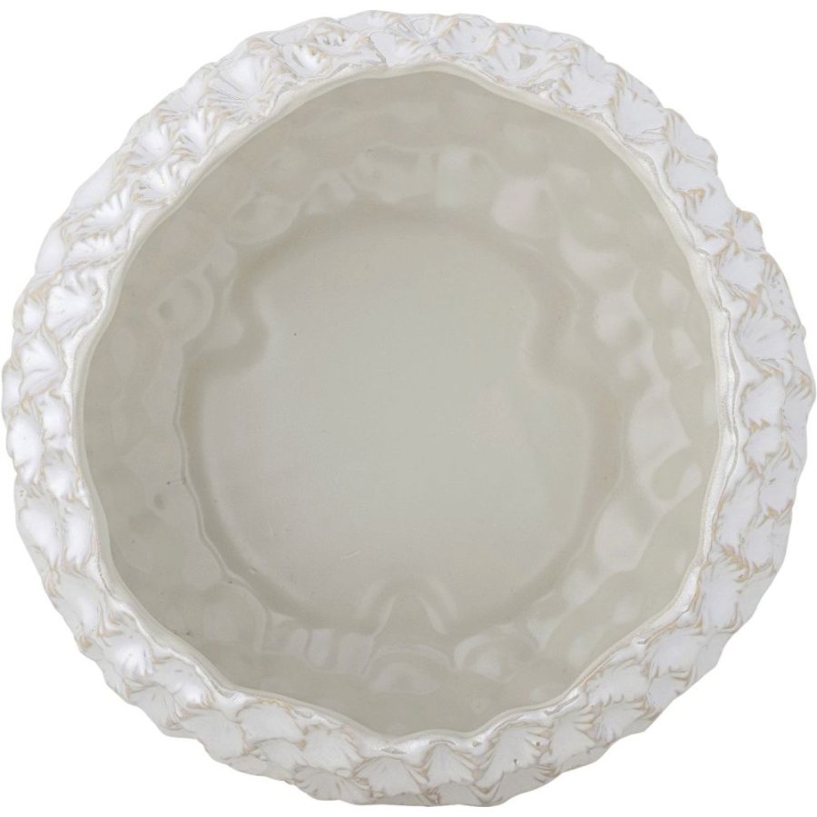 Bloomingville Lowen Sk�l �24 cm, Hvid