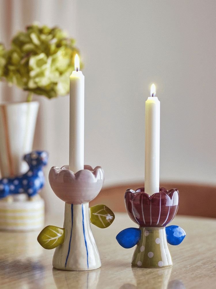 Bloomingville Florita Lysestage 2 stk, Multi