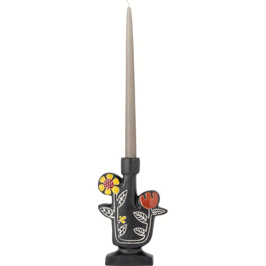 Bloomingville Vivielle Lysestage H21 cm, Sort