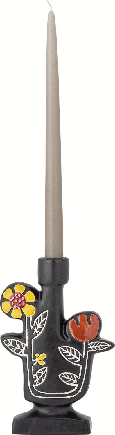 Bloomingville Vivielle Lysestage H21 cm, Sort