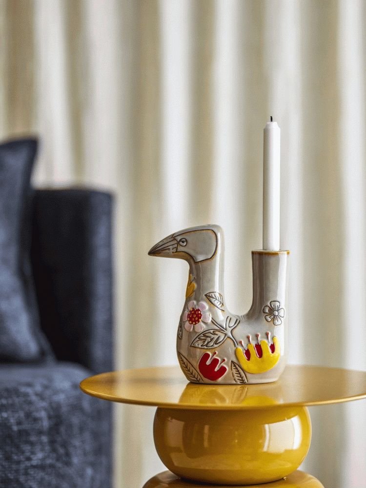 Bloomingville Vivielle Lysestage H21 cm, Multi