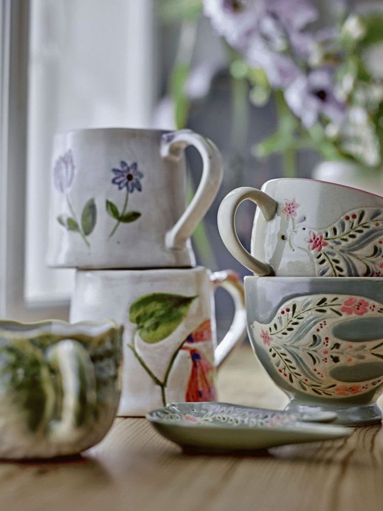 Creative Collection Rosalynde Krus 4 stk. 40 cl, Hvid