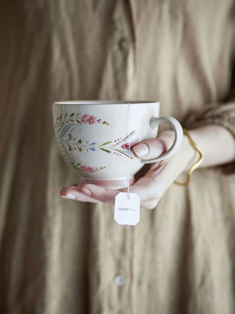 Creative Collection Rosalynde Krus 4 stk. 40 cl, Hvid