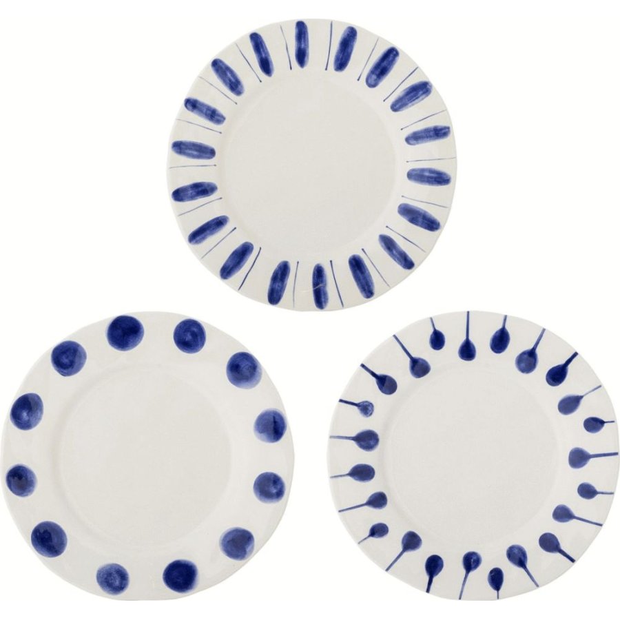 Creative Collection Linora Tallerken 3 stk. 28 cm, Bl�
