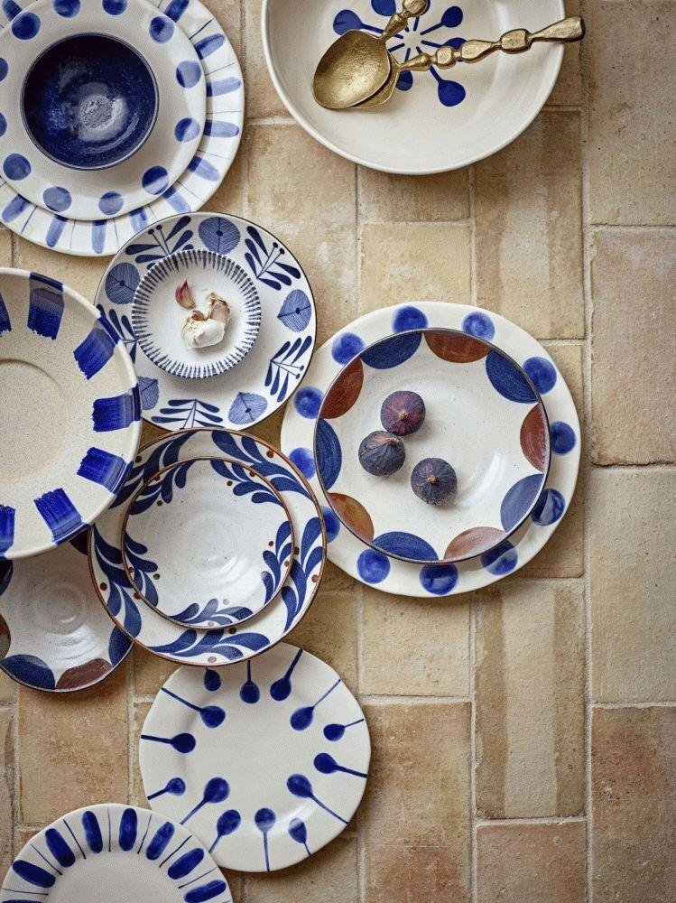 Creative Collection Linora Tallerken 3 stk. 28 cm, Bl�