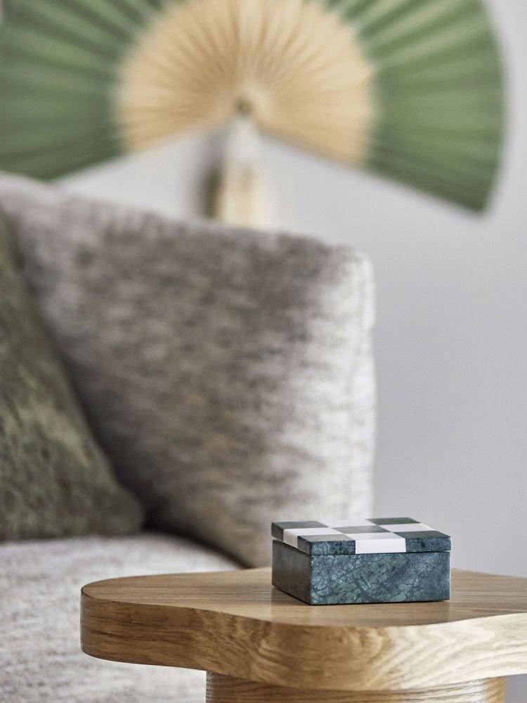 Bloomingville Aske Kryds & Bolle 12x12 cm, Gr�n