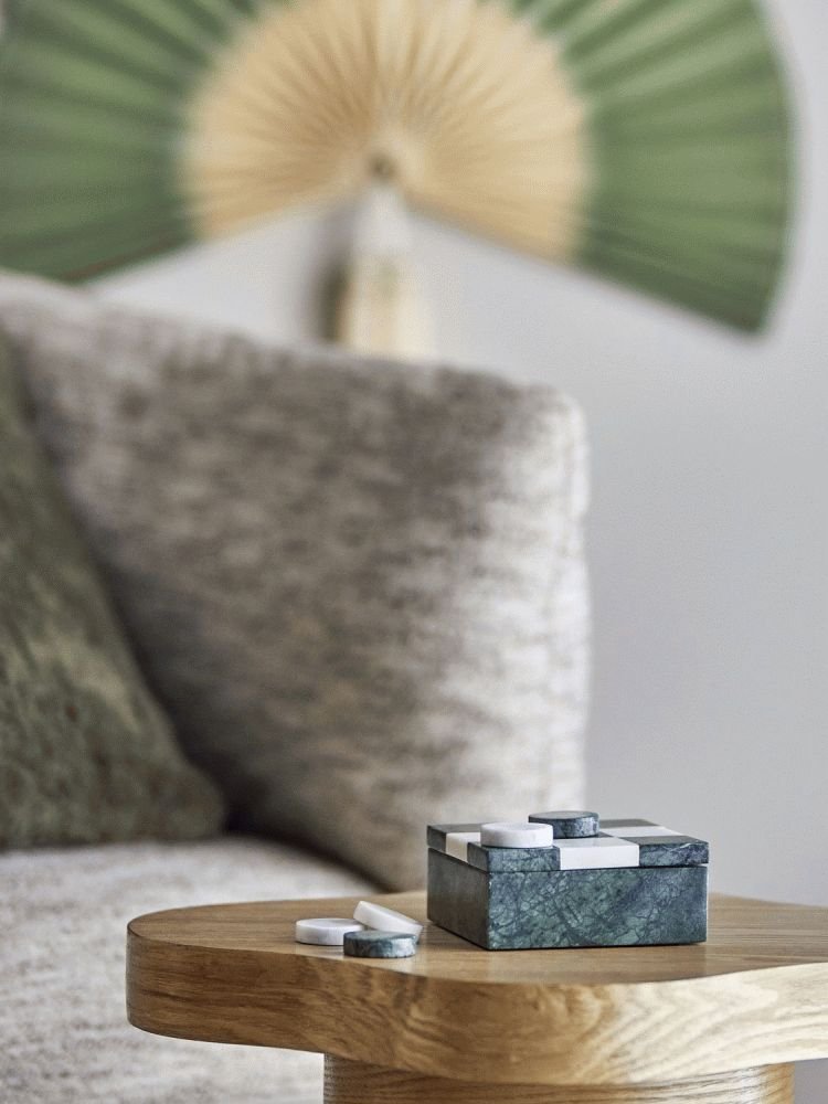 Bloomingville Aske Kryds & Bolle 12x12 cm, Gr�n