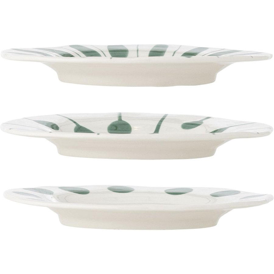 Creative Collection Linora Tallerken 3 stk. 22 cm, Gr�n