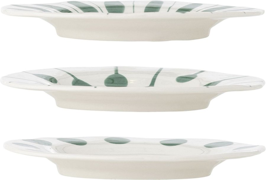 Creative Collection Linora Tallerken 3 stk. 22 cm, Gr�n