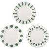 Creative Collection Linora Tallerken 3 stk. 28 cm, Gr�n