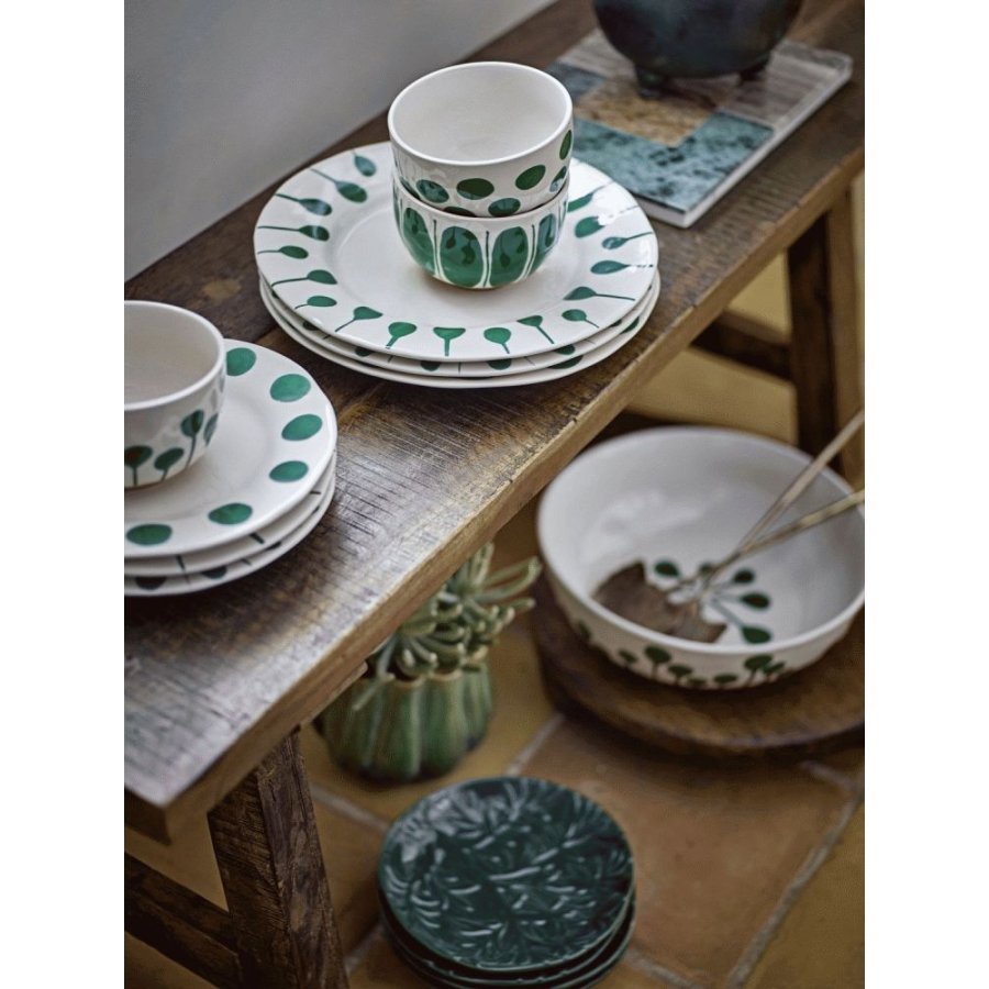 Creative Collection Linora Tallerken 3 stk. 28 cm, Gr�n