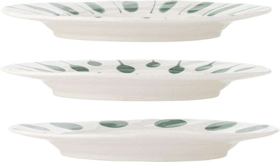 Creative Collection Linora Tallerken 3 stk. 28 cm, Gr�n