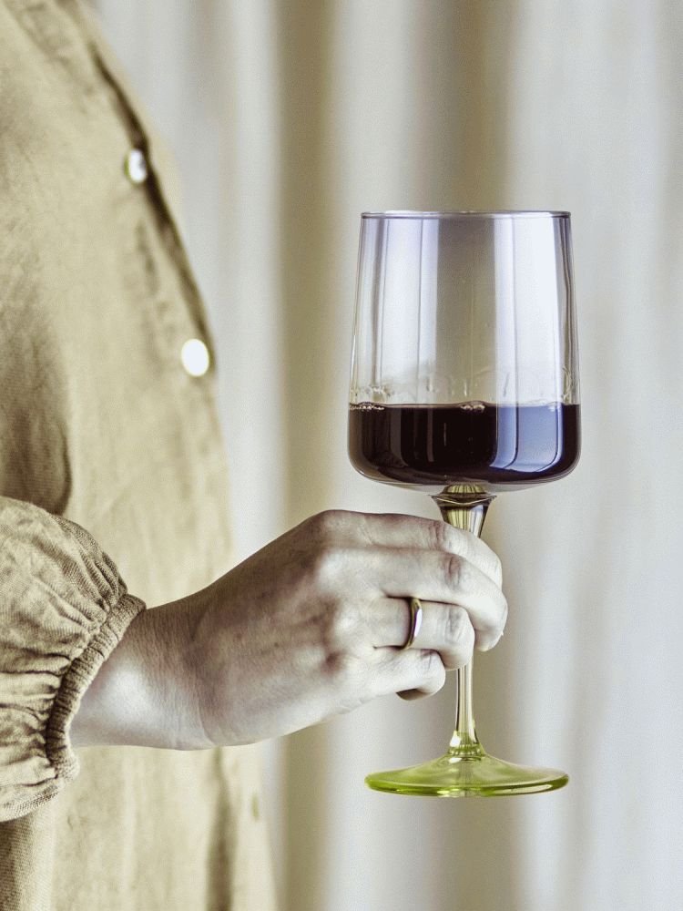 Bloomingville Luciana Vinglas 6 stk. 43 cl, Lilla